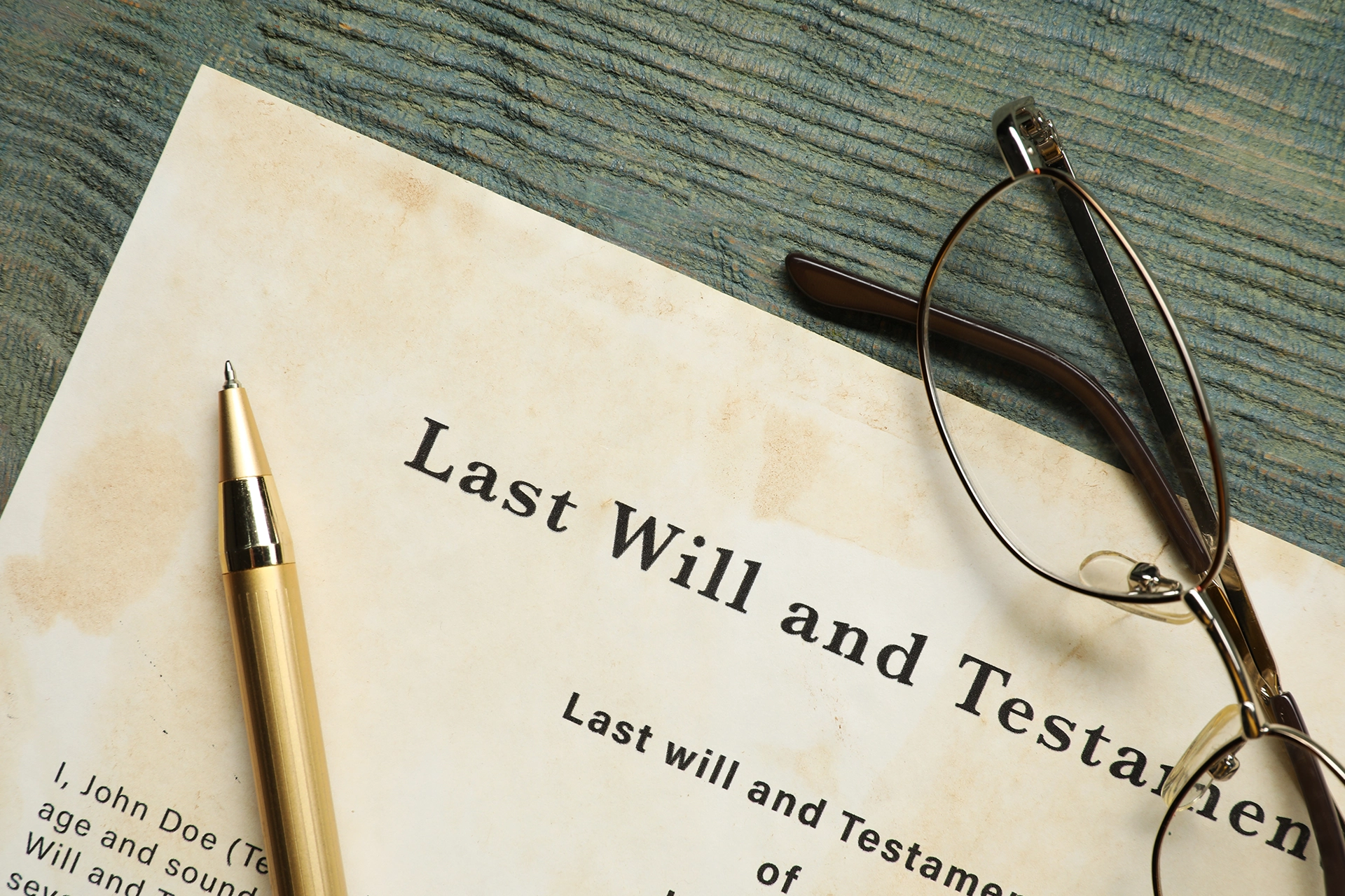 last will and testament document- wills
